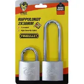 Finbullet 2x38 mm riippulukkosarja