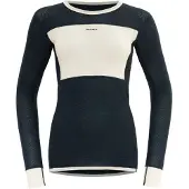 Devold Women's Wool Mesh Shirt Ink/Offwhite Kerrasto yläosat L