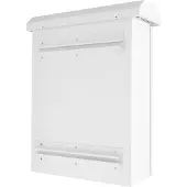 Deltaco – Lockable wall cabinet, 350x140x450mm, IP55, white (CB-3545)