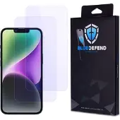 BlueDefend iPhone 14/16e Anti-Blue Light karkaistu lasi näytönsuoja - 2 kpl.
