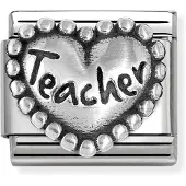 Nomination Composable Classic teacher dotted heart 330101/89