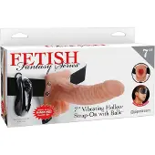 Pipedream Vibrating Hollow Strap-On 18 cm