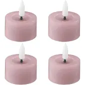Edelweiss - LED Tuikku 4,5x2,5 cm 4 kpl Pastel Rose