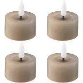 Edelweiss - LED Tuikku 4,5x2,5 cm 4 kpl Taupe
