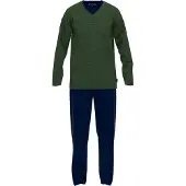 Tom Tailor Pitkä pyjama laivastonsininen / vihreä