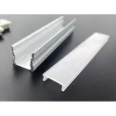 DEVELTRON Alumiiniprofiili 10 opaalikannella - 2,5 m