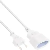 InLine - power extension cable - Europlug to Europlug - 2 m