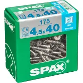 Spax TX 4,5x40 RST uppokanta yleisruuvi