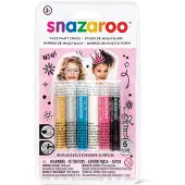 Snazaroo Girls 6 kpl kasvomaalauspuikko