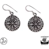 Northern Viking Jewelry Vegvisir koukkukorvakorut NVJKK012