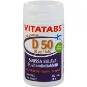 Vitatabs päärynä D 50µg 36g 120 tablettia D3 vitamiini