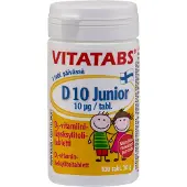 Raw Organic Hankintatukku Vitatabs D 10 Junior, 100 tabl.