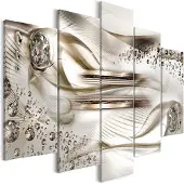 Artgeist Underwater Harp Wide Brown taulusetti