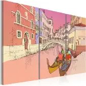 Artgeist Romantic Gondolas taulusetti