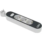 Opal 3-os 1,4m maadoitettu jatkojohto + usb