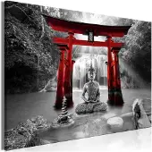 Artgeist Buddha Smile Wide Red taulu