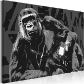 Artgeist Pop Art Monkey Narrow Grey taulu