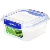 Sistema 881650, Säilö, Neliö, 1,15 L, Läpinäkyvä, Muovi, Uusi-Seelanti