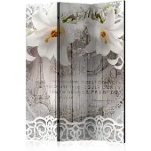 Artgeist Lilies And Quilted Background 3-osainen sermi