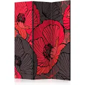 Artgeist Pleated Poppies 3-osainen sermi