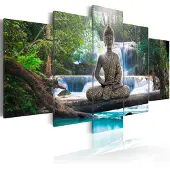 Artgeist Buddha and waterfall taulusetti