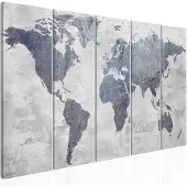Artgeist Concrete World Map taulusetti