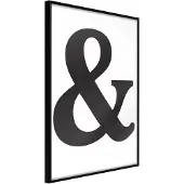 Artgeist Ampersand (Black) juliste