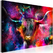 Artgeist Colorful Bull (1 Part) Wide taulu