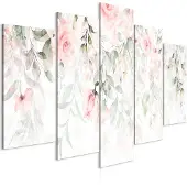 Artgeist Waterfall of Roses (5 Parts) Wide - First Variant taulusetti