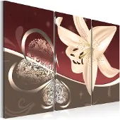 Artgeist Abstraction With Lily - Triptych taulusetti