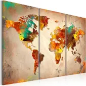 Artgeist Painted World - Triptych taulusetti