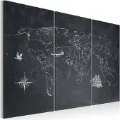 Artgeist Matkaa Maailman Ympäri - Triptyykki taulusetti