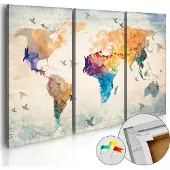 Artgeist Free As A Bird [Cork Map] korkkitaulusetti