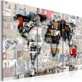 Artgeist Modern World'S Map taulusetti