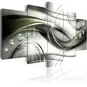 Artgeist Glowing Green Wave taulusetti