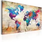 Artgeist World Map: Urban Style taulu