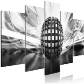 Artgeist Metal Ball Wide Black And White taulusetti