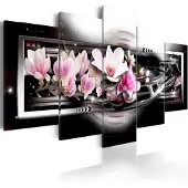 Artgeist Magnolias On A Black Background taulusetti