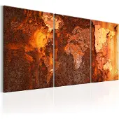 Artgeist World Map: Old Rust taulusetti