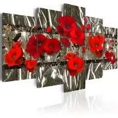 Artgeist Silver Poppies taulusetti