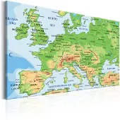 Artgeist Map Of Europe taulu