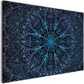 Artgeist Oriental Flowers Narrow Blue taulu