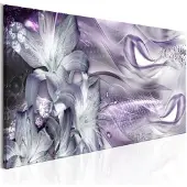 Artgeist Lilies And Waves Narrow Pale Violet taulu