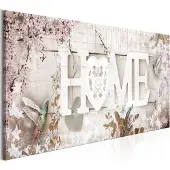 Artgeist Home And Hummingbirds Beige Narrow taulu
