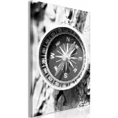 Artgeist Black And White Compass Vertical taulu