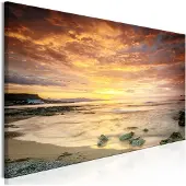 Artgeist Beach In Crete Narrow Orange taulu