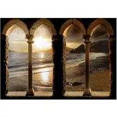Kärkkäinen Artgeist Castle On The Beach fototapetti