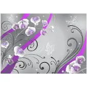 Artgeist Purple Orchids - Variation fototapetti