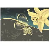 Artgeist Lily In Shades Of Gray fototapetti