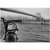 Kärkkäinen Artgeist A Foggy Day On The Brooklyn Bridge fototapetti